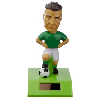 Footballer in Green Shirt Solar Toy